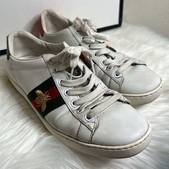 💯Authentic Gucci Sneakers with Cherryline,Size 35.5 🍀 - Picture 8 of 16